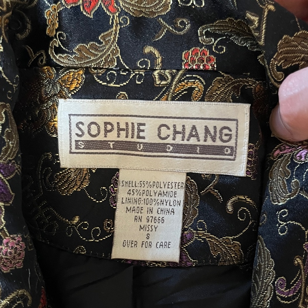 Vintage Floral Brocade Blazer Dress - Picture 2 of 5
